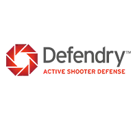 Logo with a red gear icon on the left and gray wordmark to the right on a black background.